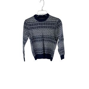 JACK WILLS Womens Crew Neck‎ Jumper Sweater Size Small Fair Isle Lambswool